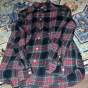 Ralph Lauren L14/16 plaid button down shirt GUC